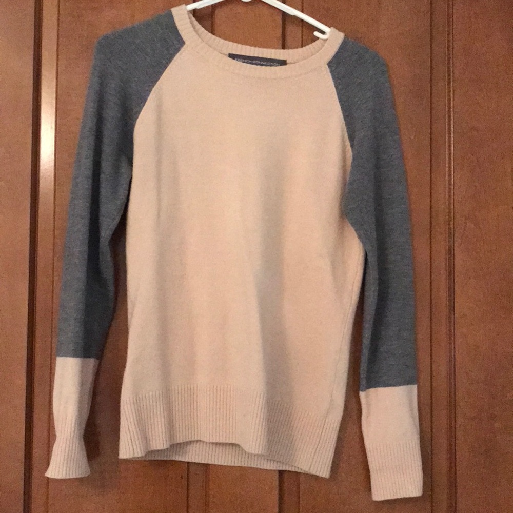 Grey and pink sweater